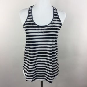Lululemon Womens Laser Cut Racerback Striped Tank